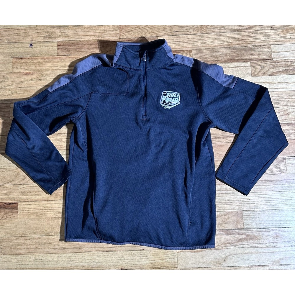 2014 NCAA Final Four North Texas Pullover Quarter Zip Gear For Sports Size L Y2K
